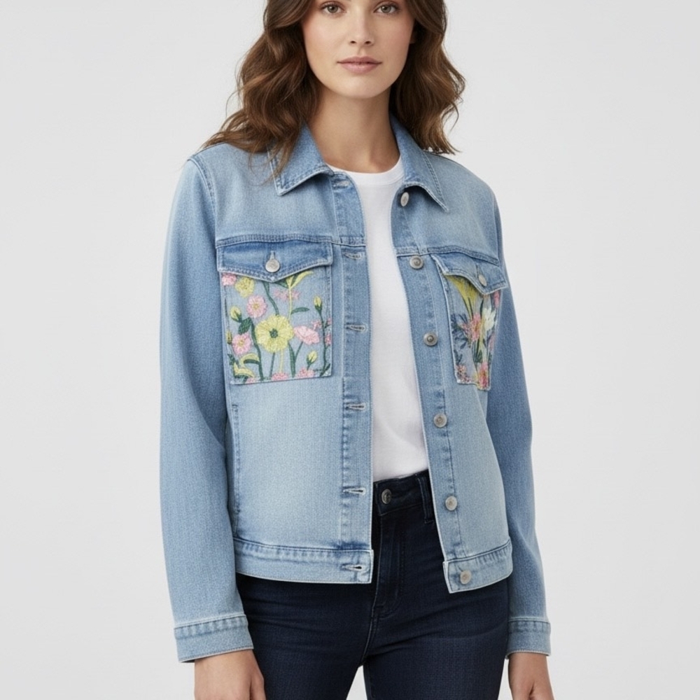 Embroidered Denim Jacket